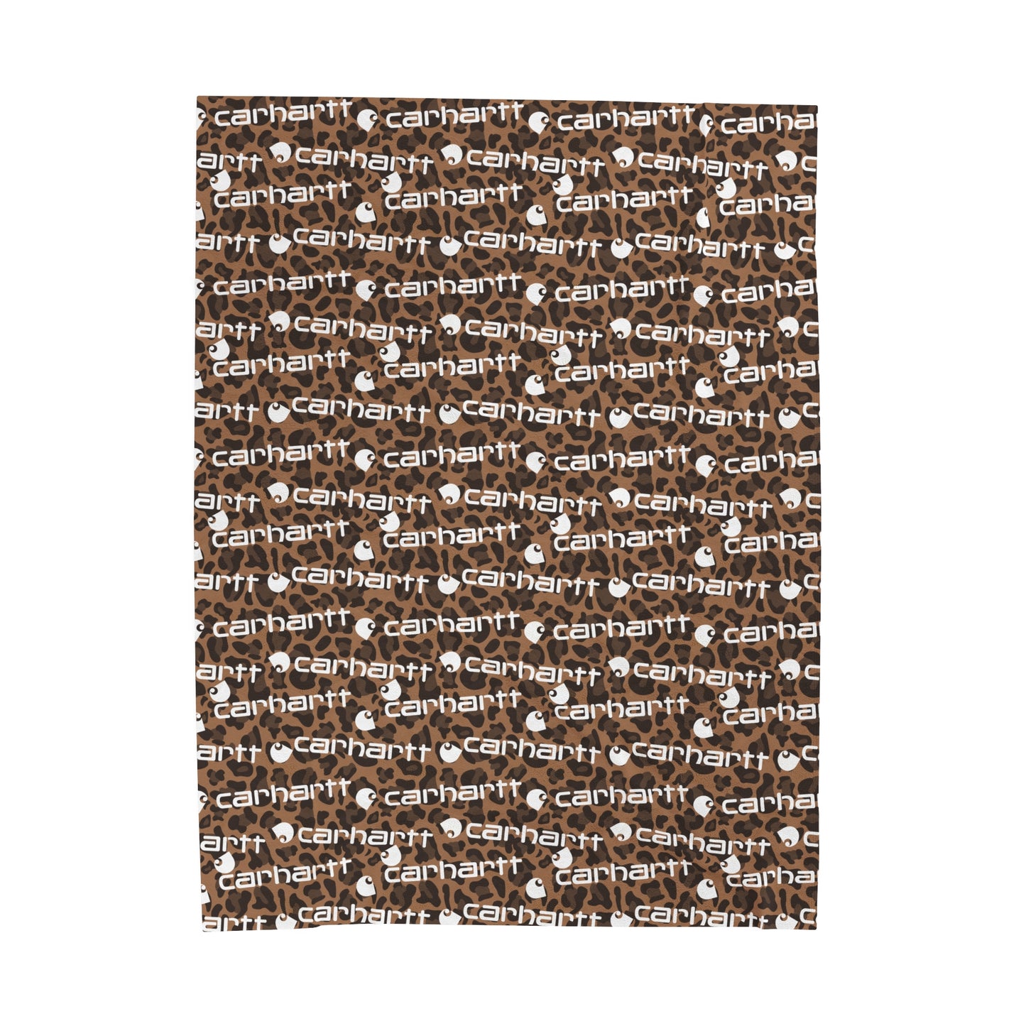 Cheetah Carhartt Velveteen Plush Blanket
