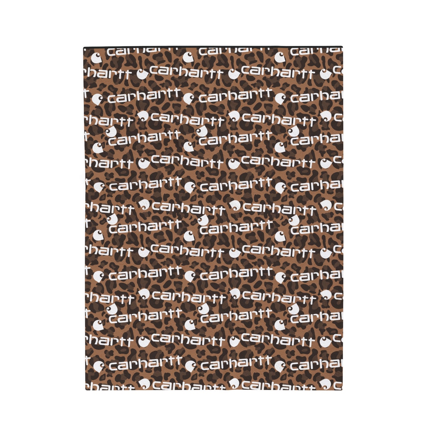 Cheetah Carhartt Velveteen Plush Blanket