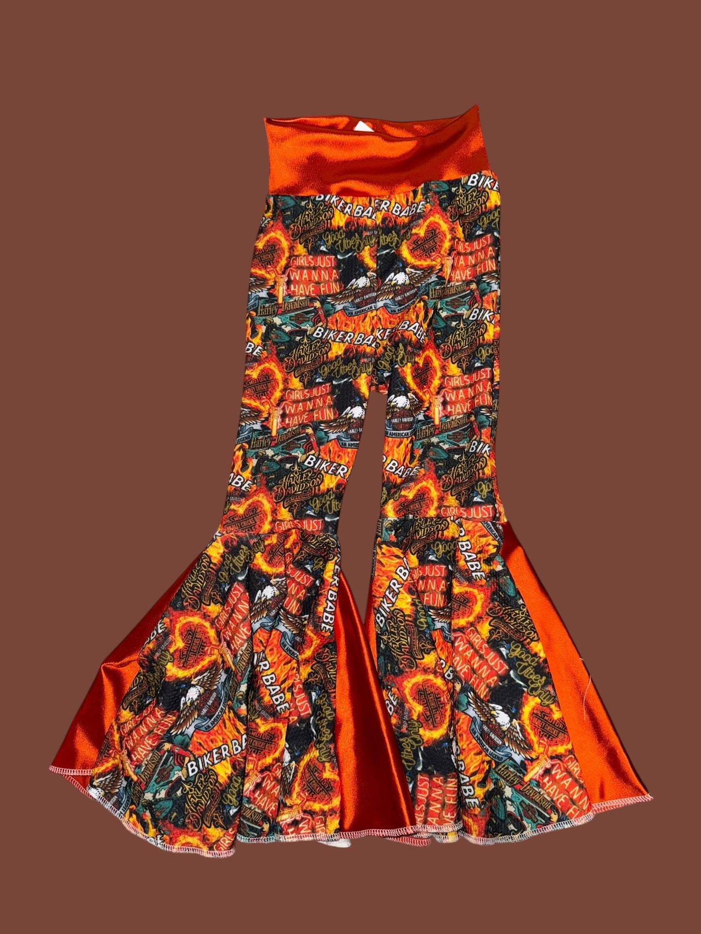 5T Harley Davidson bell bottoms