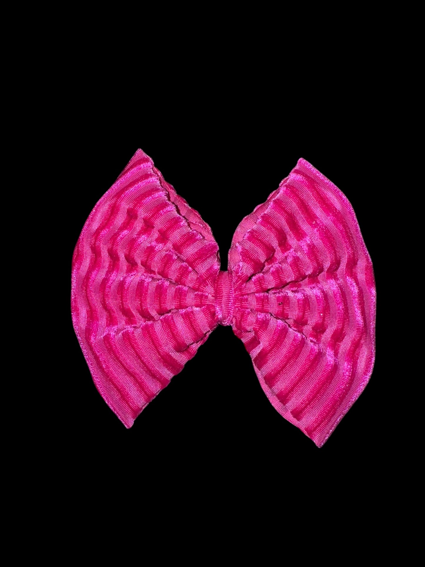 Pink clip bow