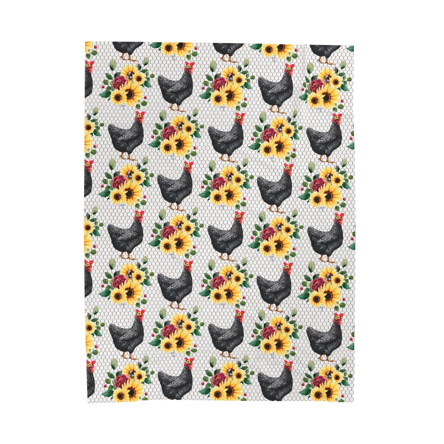 Chicken Velveteen Plush Blanket