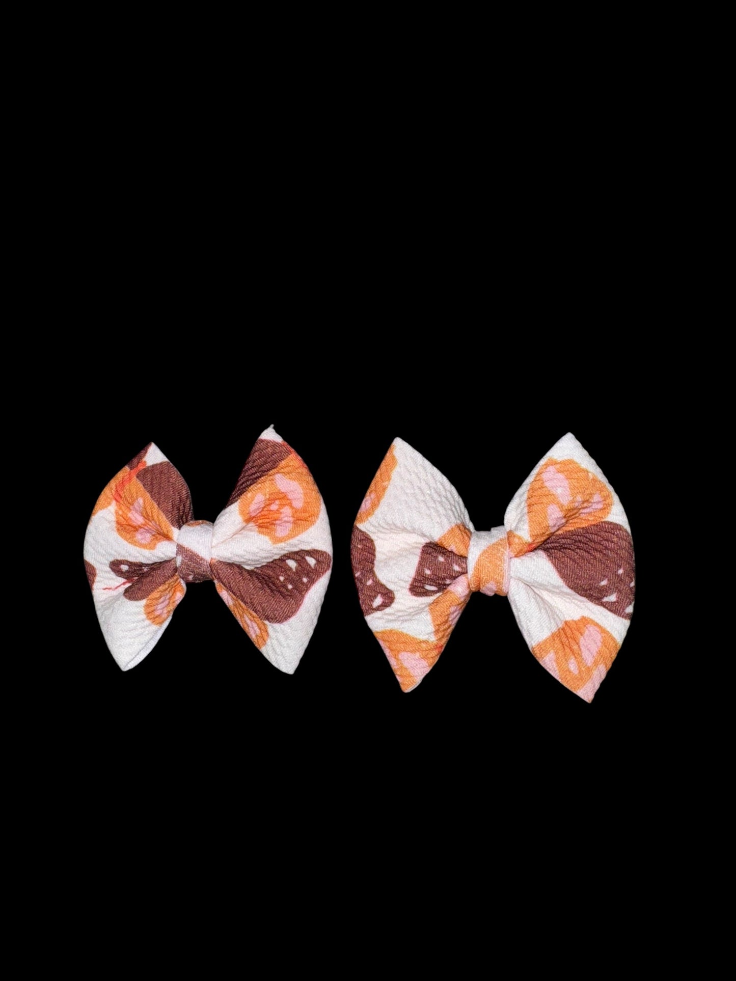 Butterfly piggy clip bows