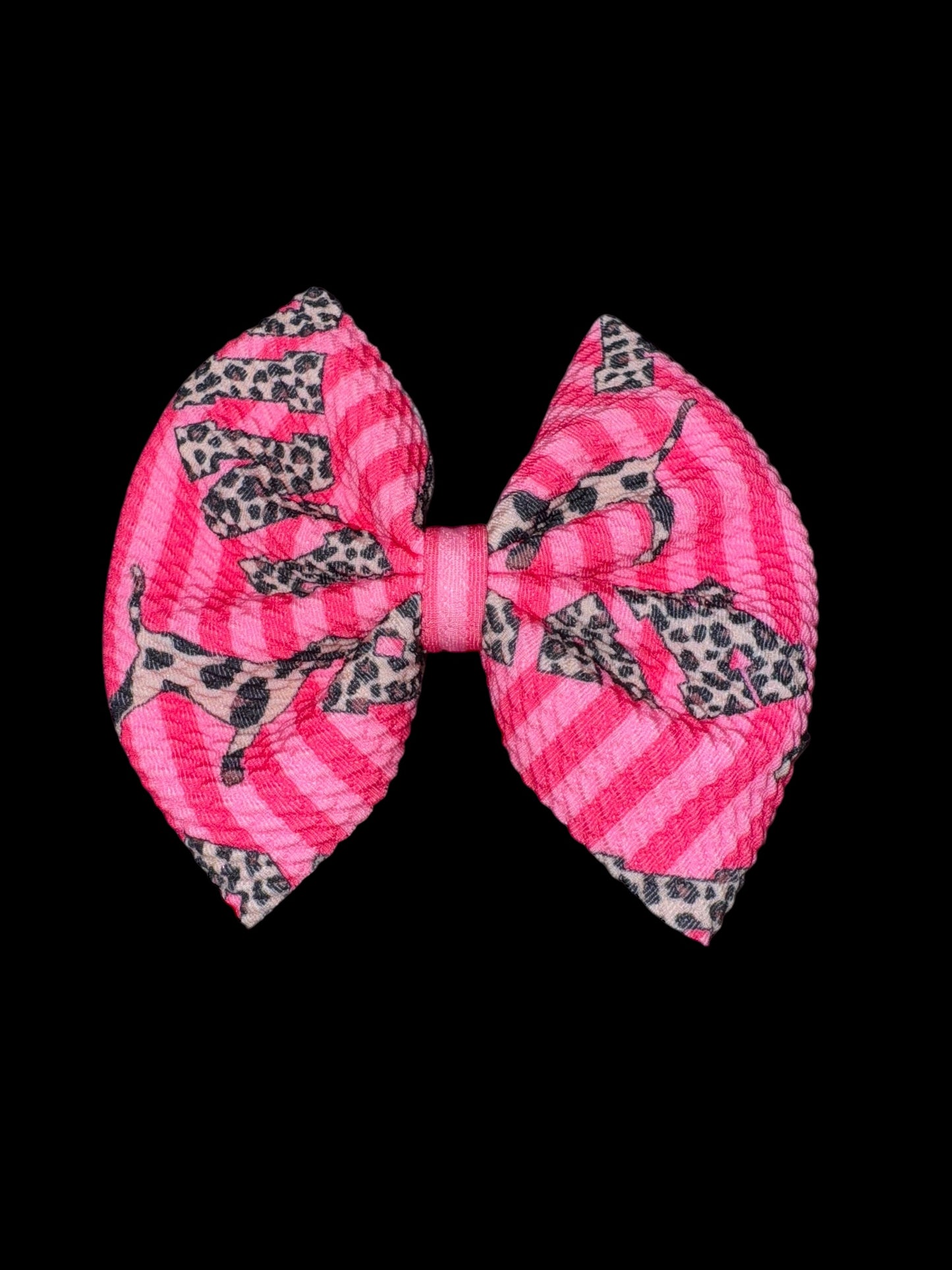 Pink nylon bow