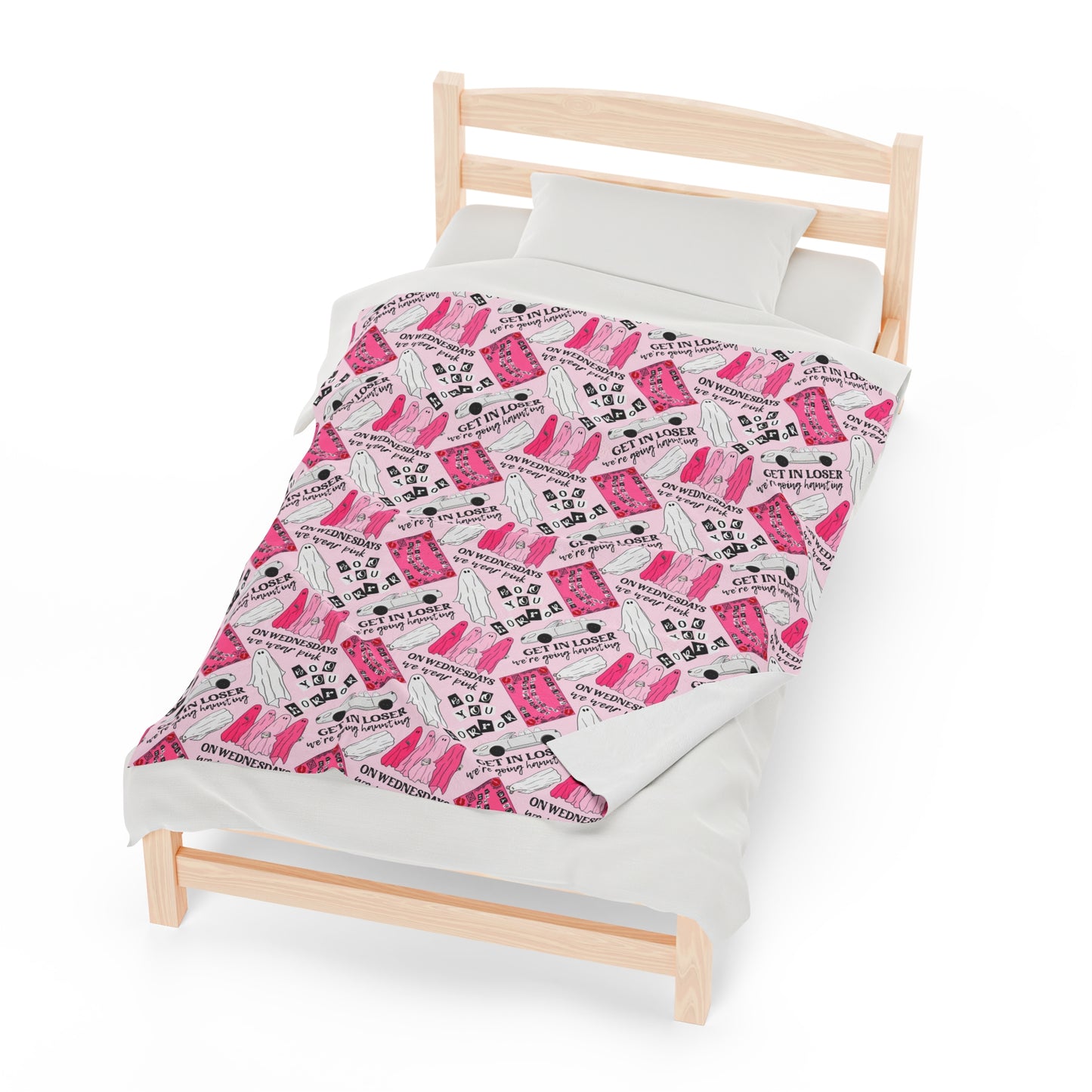 Mean Girls Get In Loser Velveteen Plush Blanket