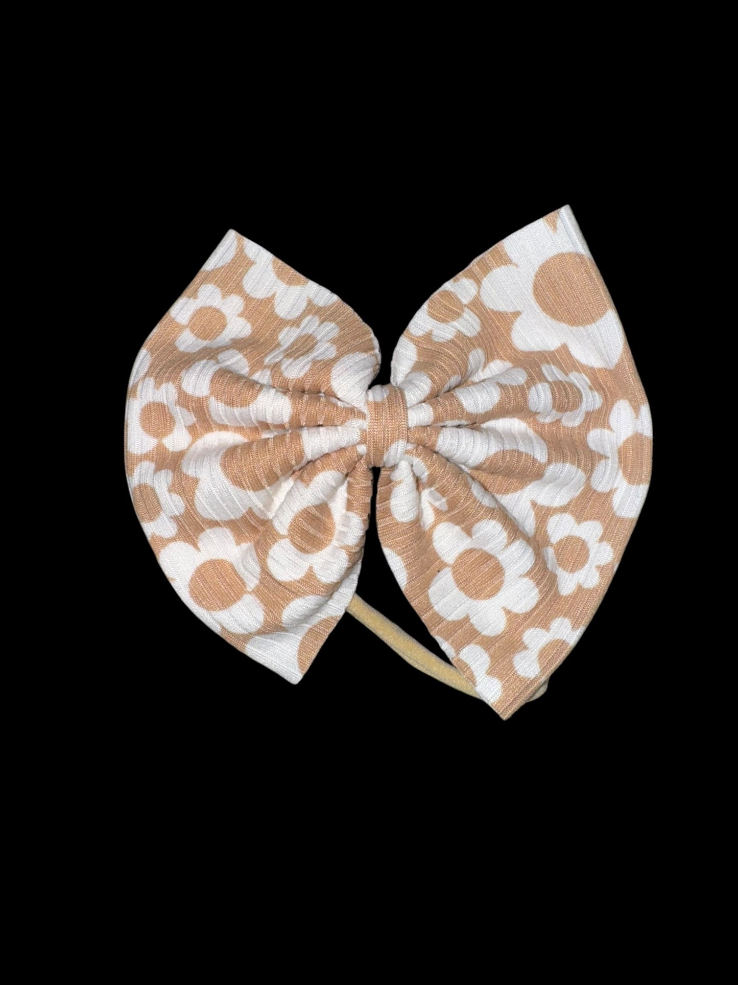 Floral nylon bow