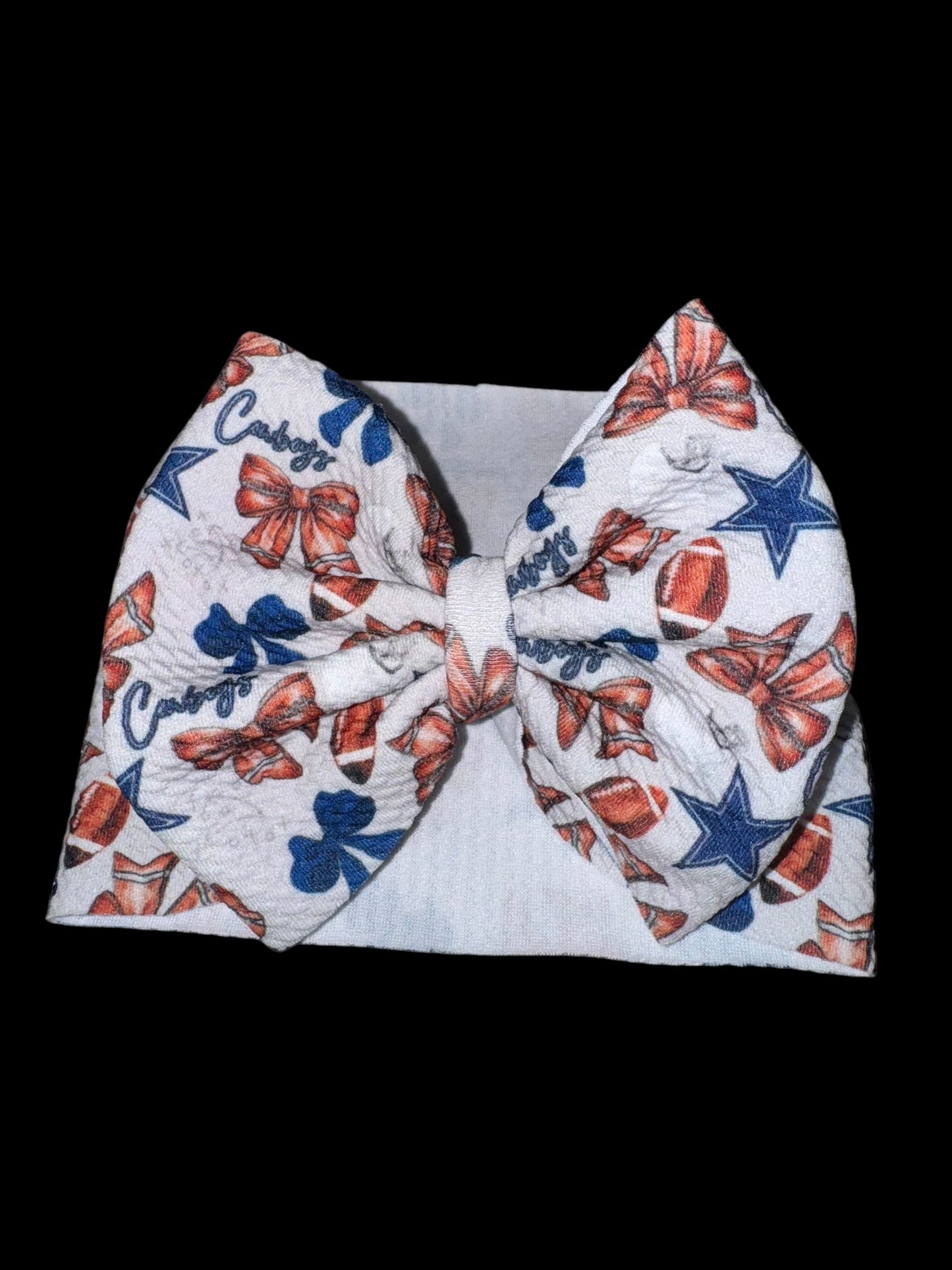 Cowboys headwrap bow