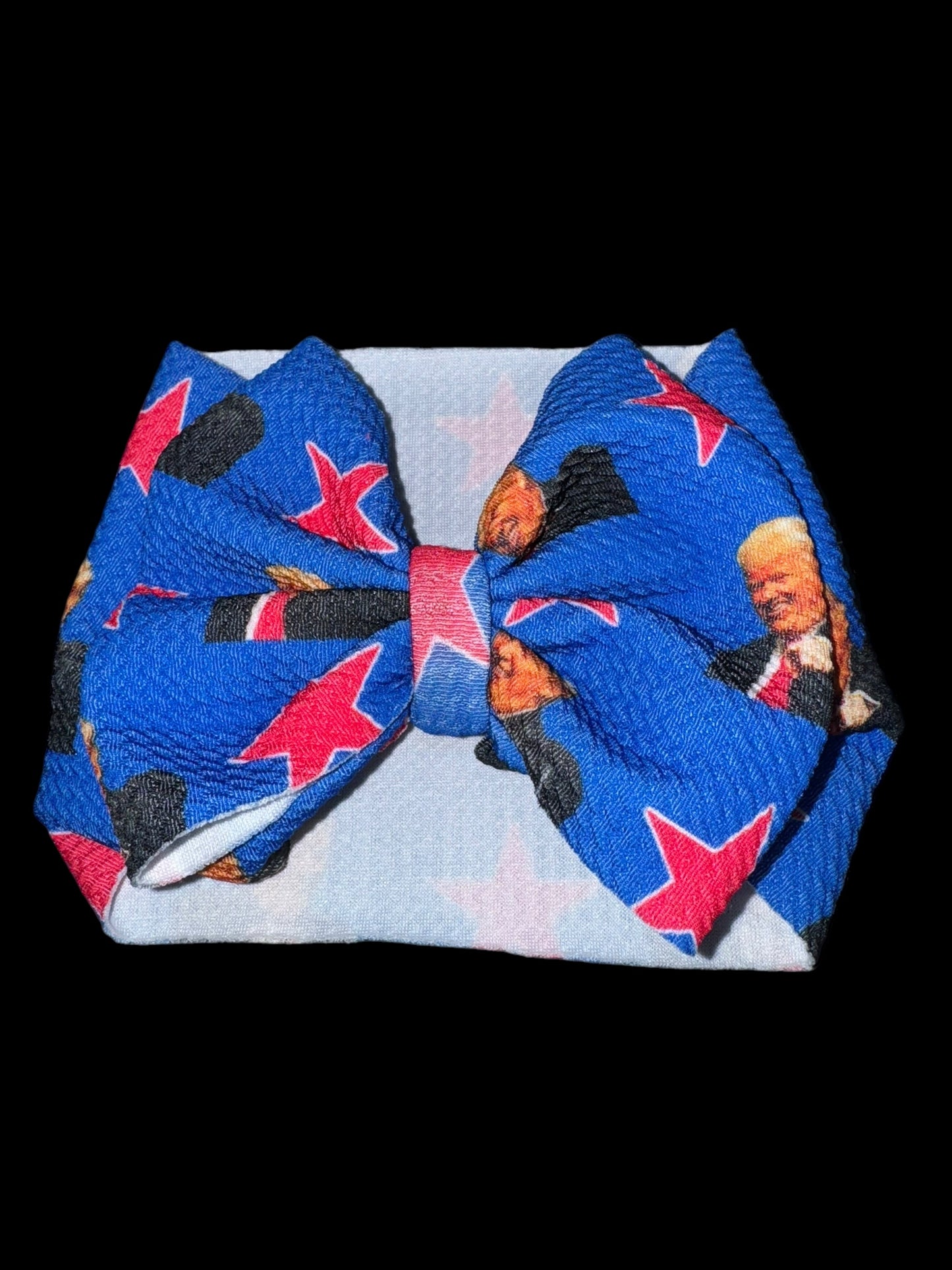 Trump headwrap bow