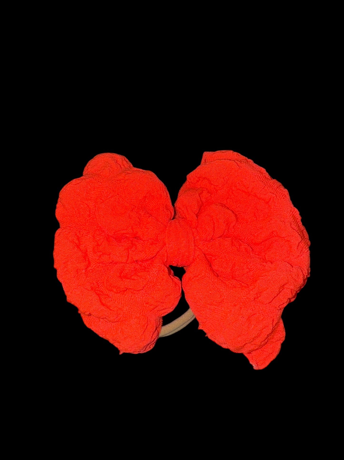 Puffy nylon bow