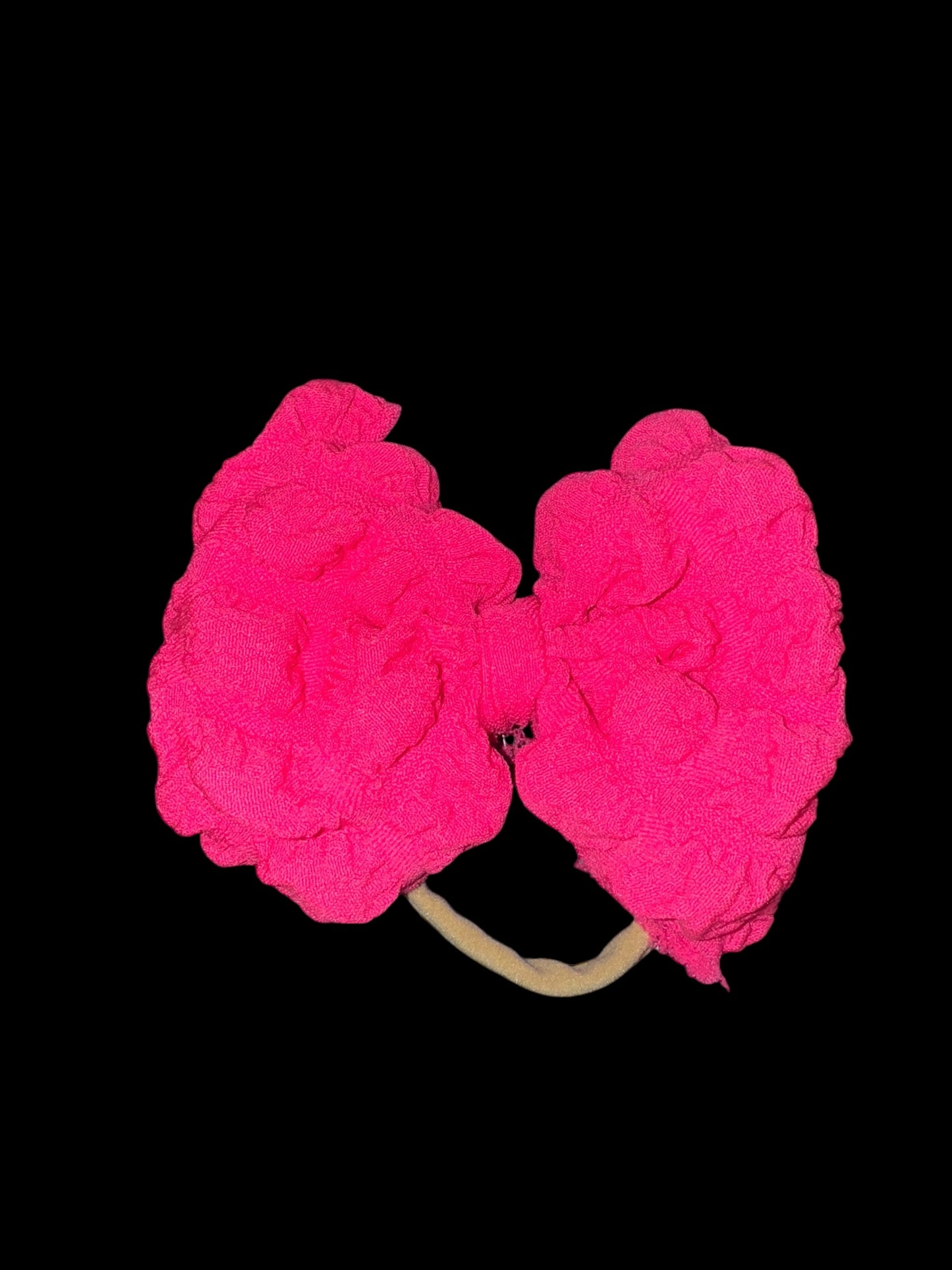 Puffy nylon bow