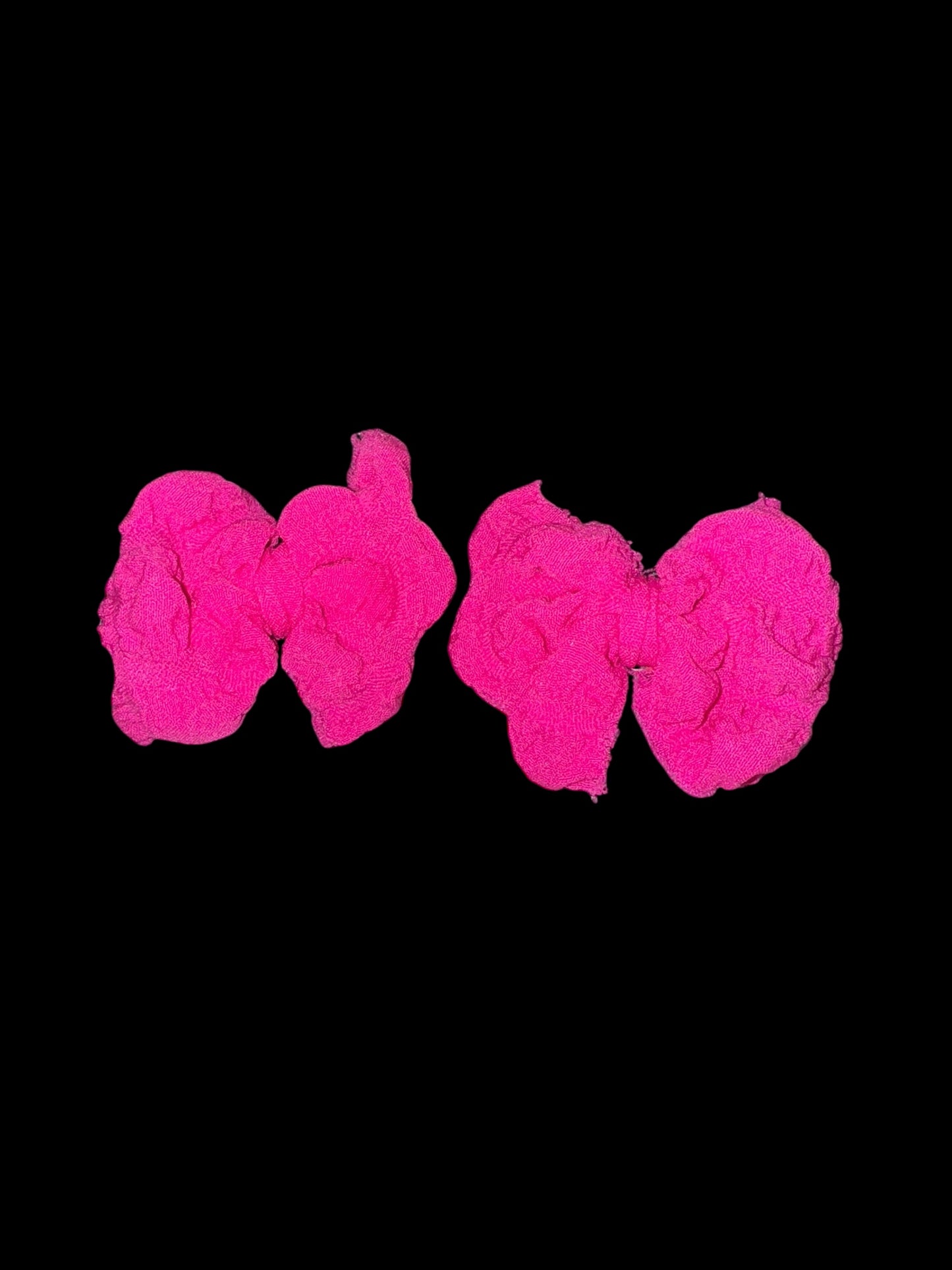 Pink piggy clip bows