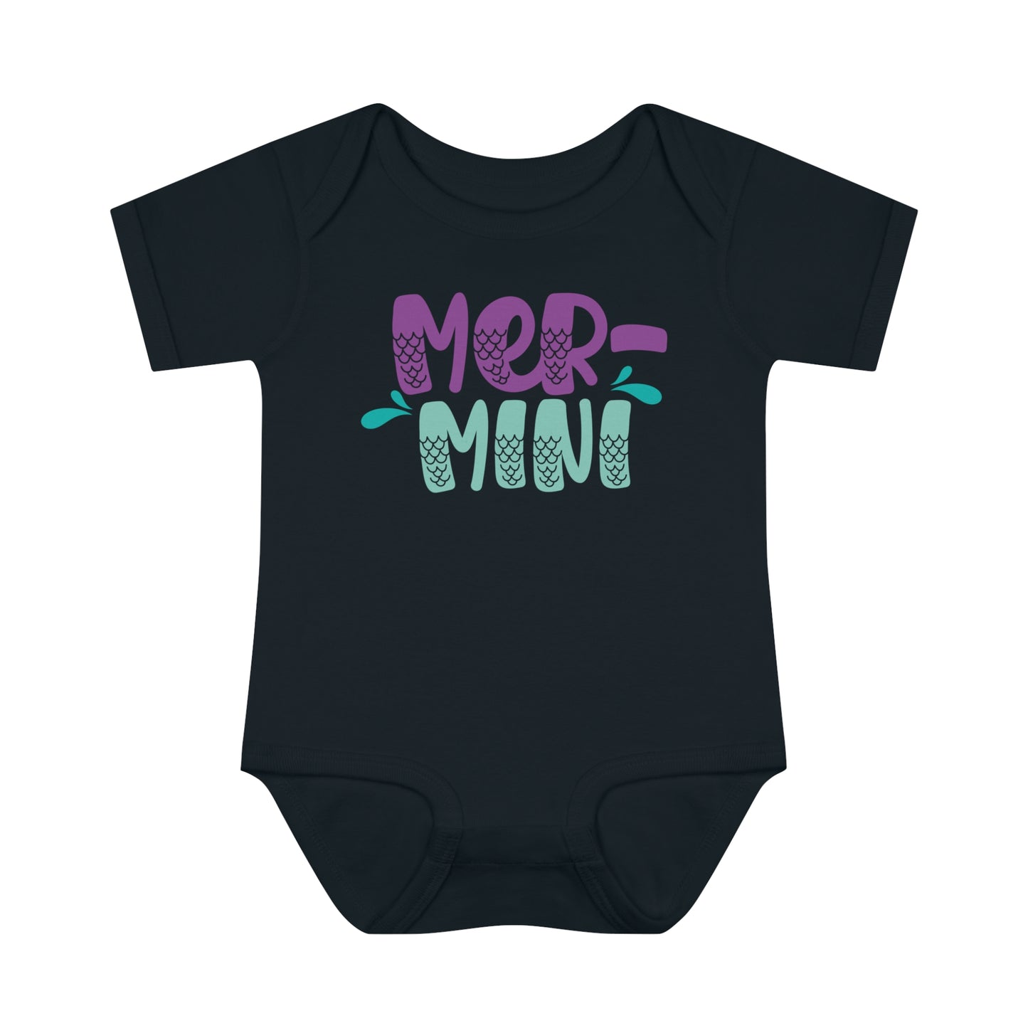 mer mini mermaid baby onesie