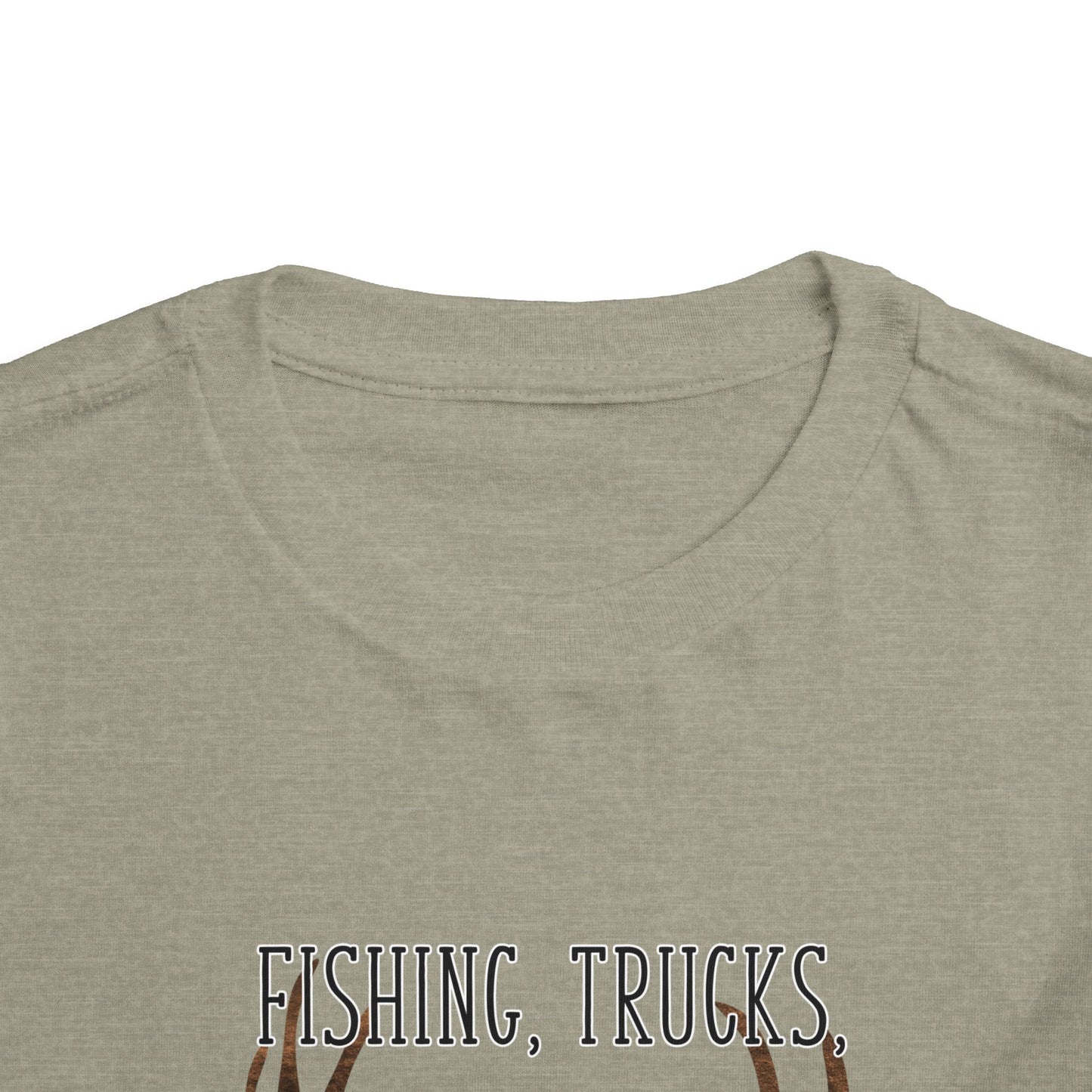 Fishing, trucks and 8 point bucks toddler boy tshirt