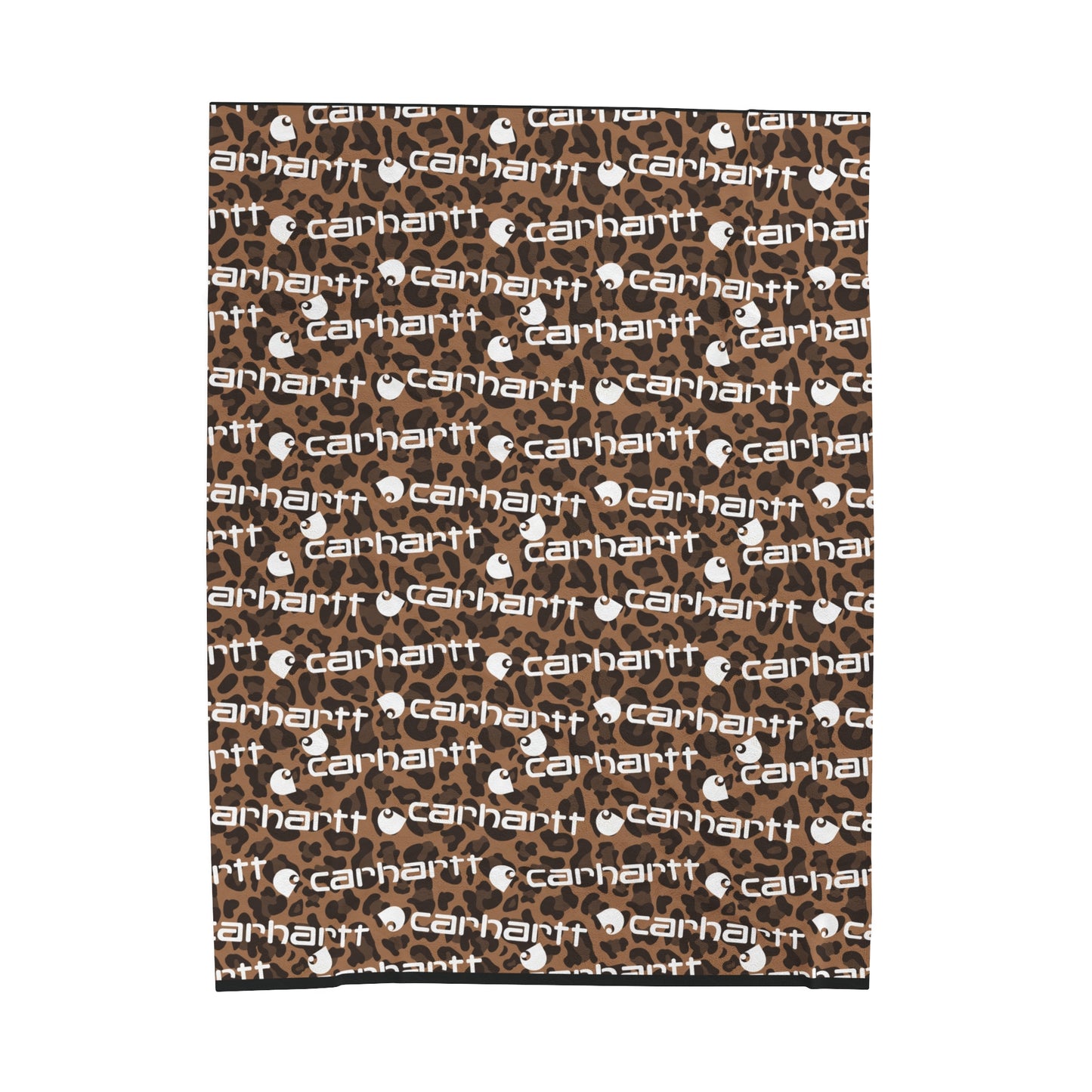 Cheetah Carhartt Velveteen Plush Blanket