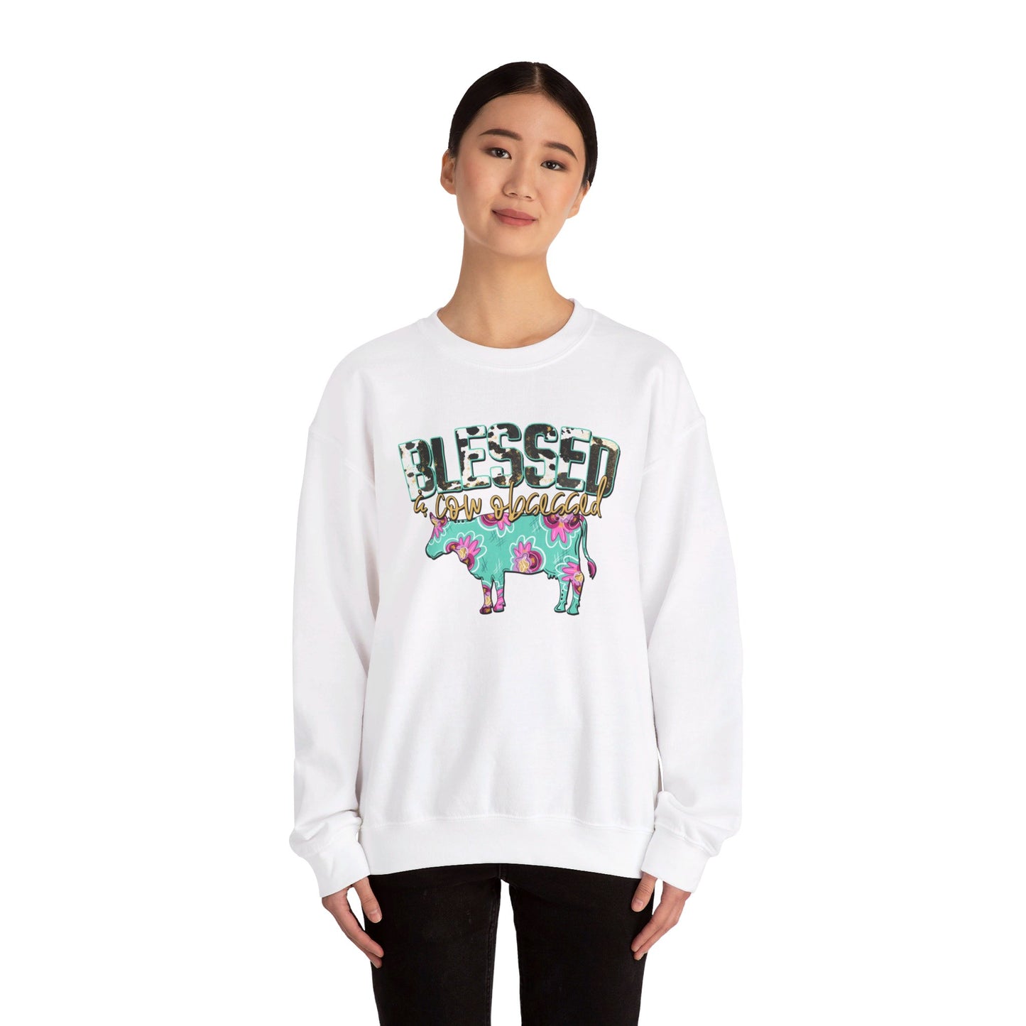 Blessed and cow obsessed Unisex Sweatshirt