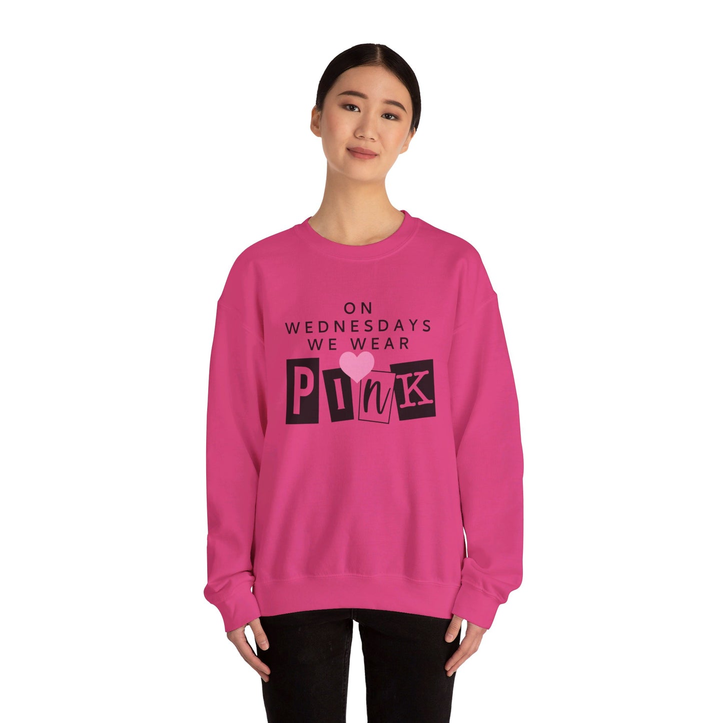 On Wednesdays We Wear Pink Adult Unisex Sweatshirt