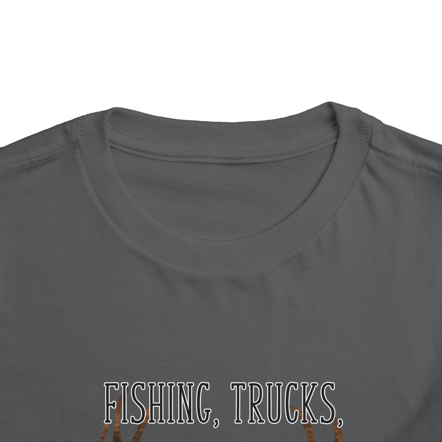 Fishing, trucks and 8 point bucks toddler boy tshirt