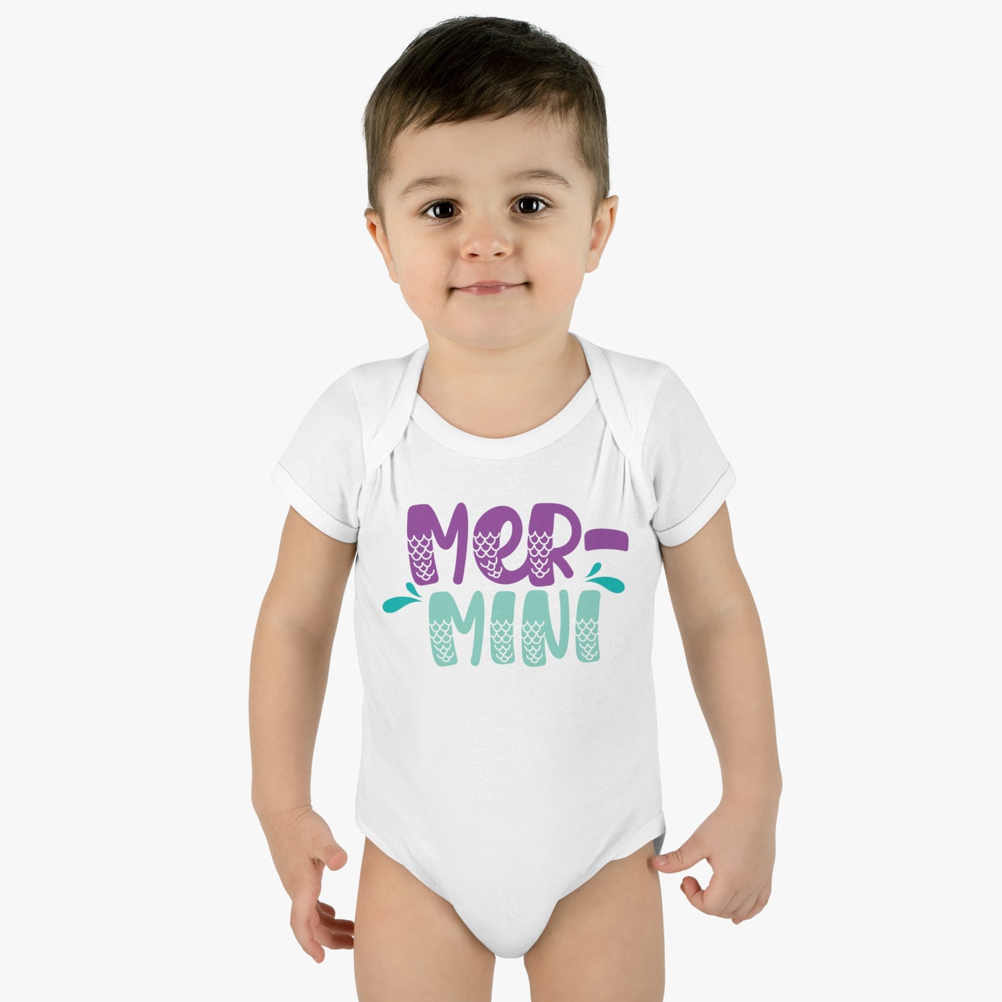 mer mini mermaid baby onesie