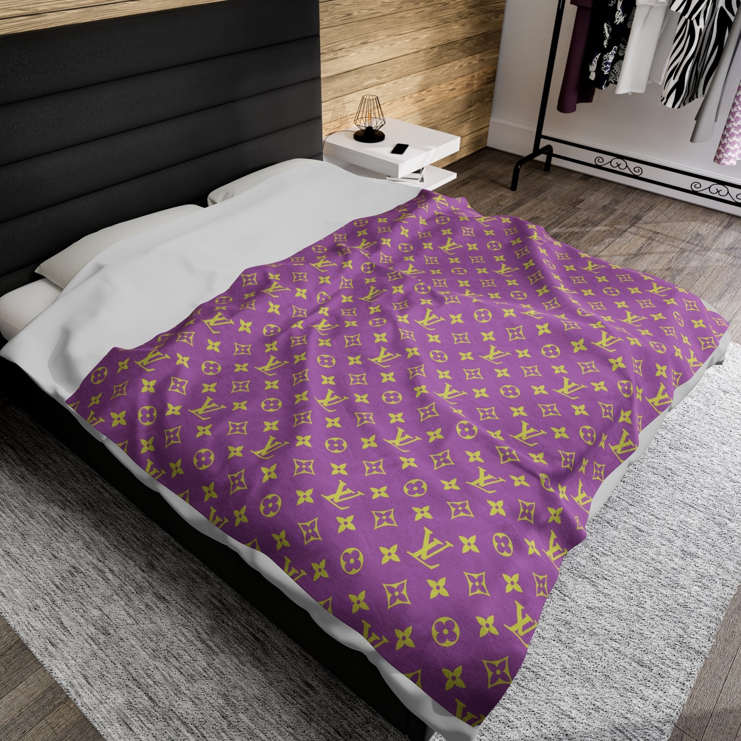 LV Velveteen Plush Blanket