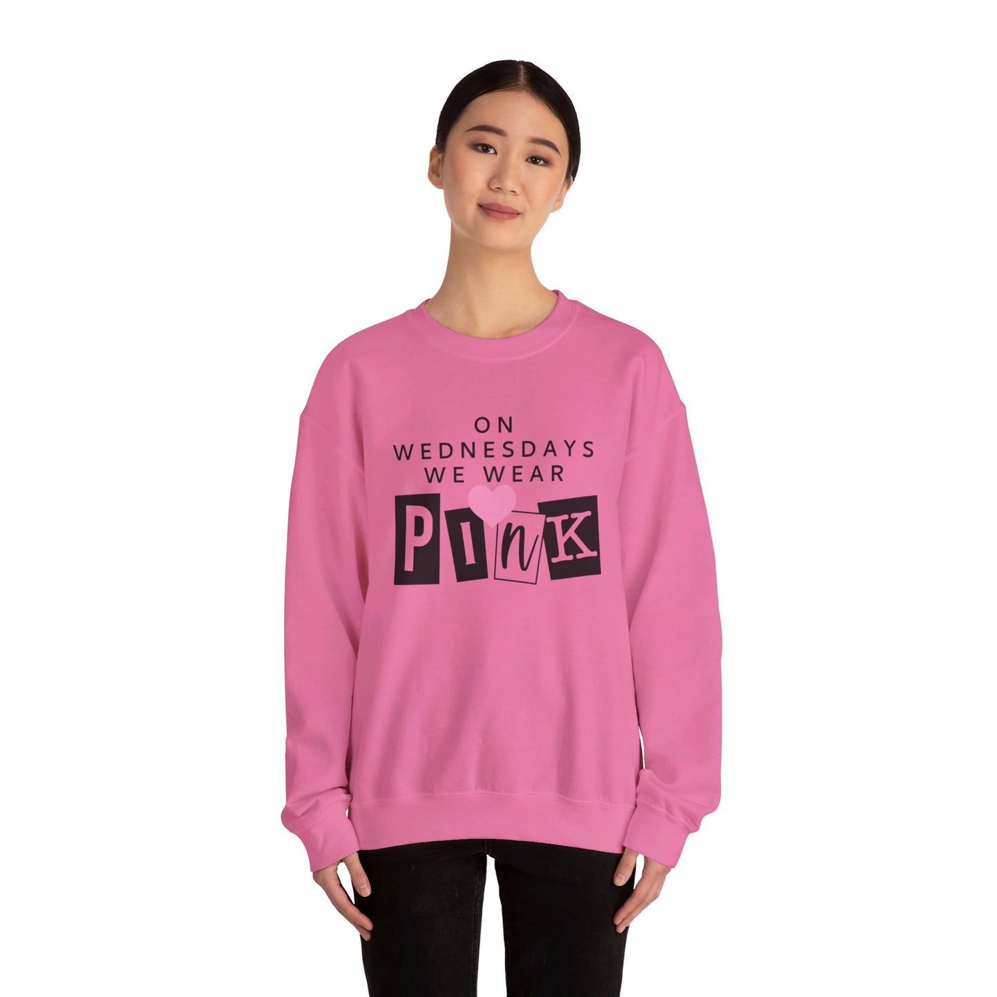 On Wednesdays We Wear Pink Adult Unisex Sweatshirt