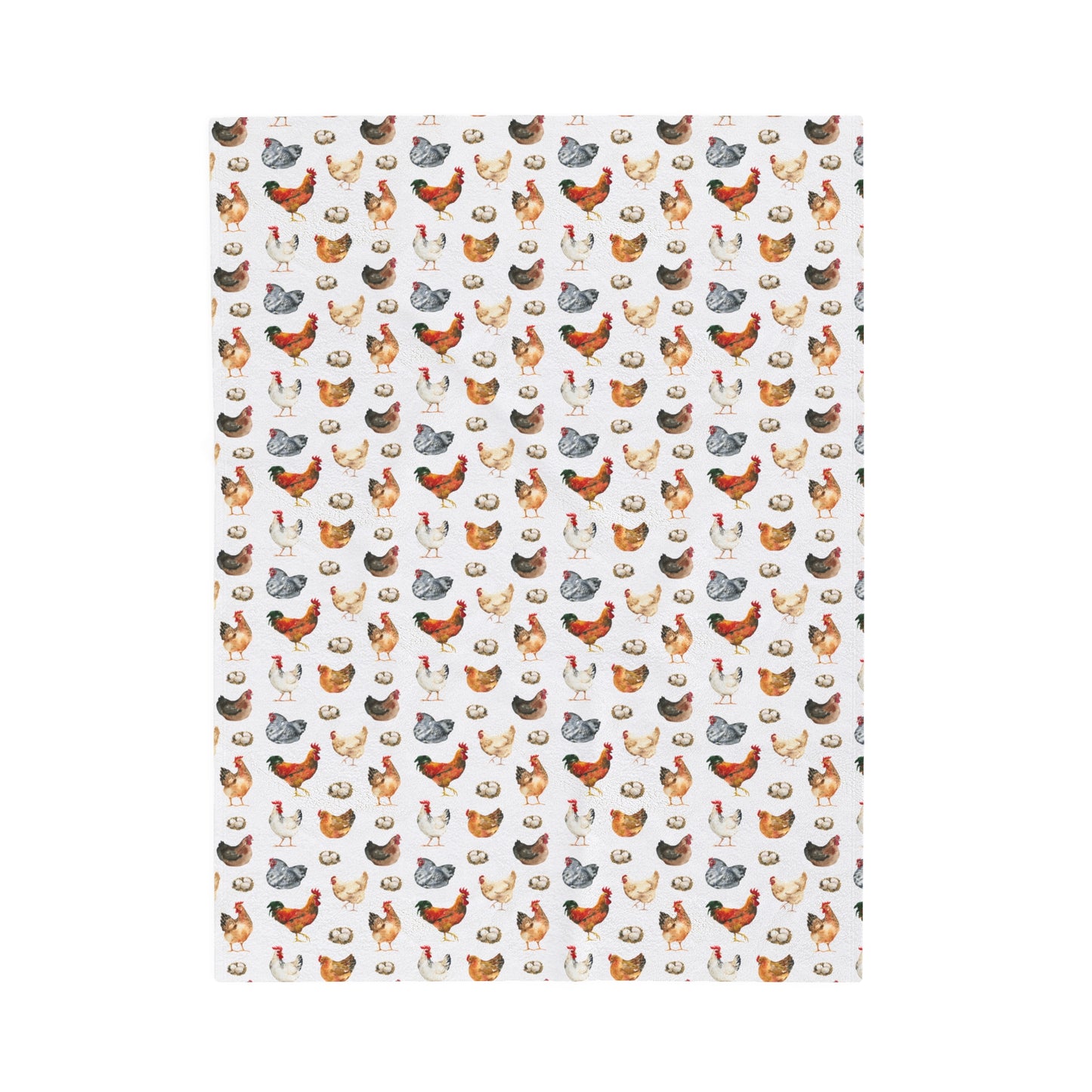 Chicken white Velveteen Plush Blanket