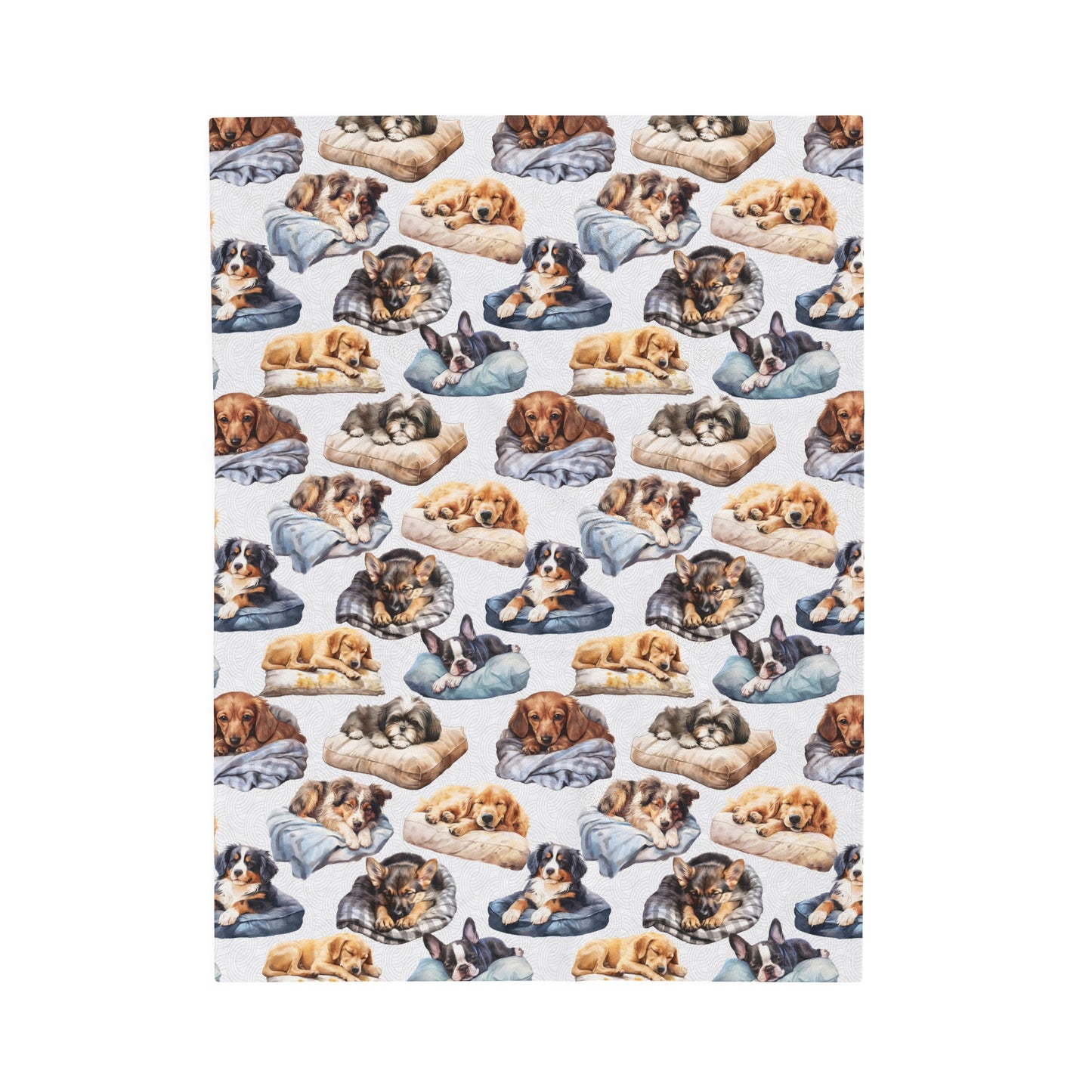 Cute Puppy Velveteen Plush Blanket