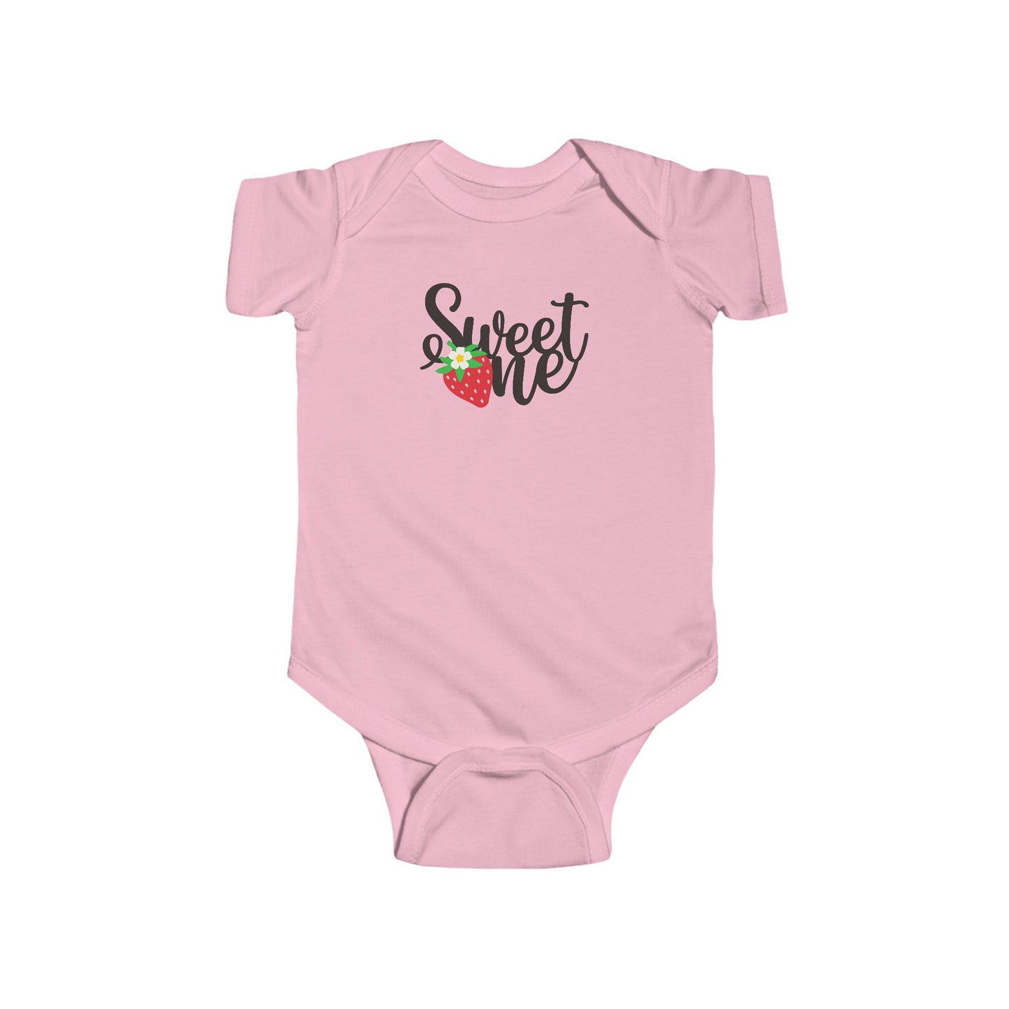 Sweet one strawberry baby onesie