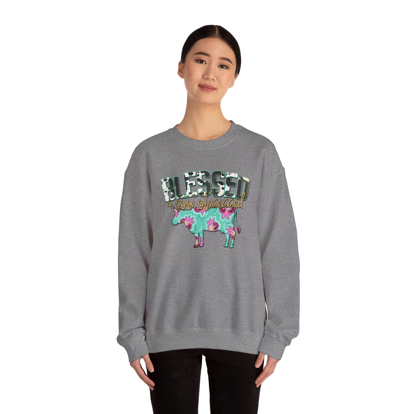 Blessed and cow obsessed Unisex Sweatshirt