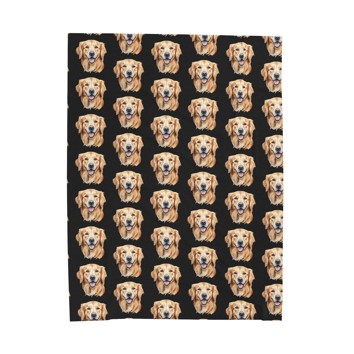 Golden Retriever Velveteen Plush Blanket