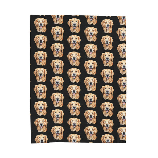 Golden Retriever Velveteen Plush Blanket