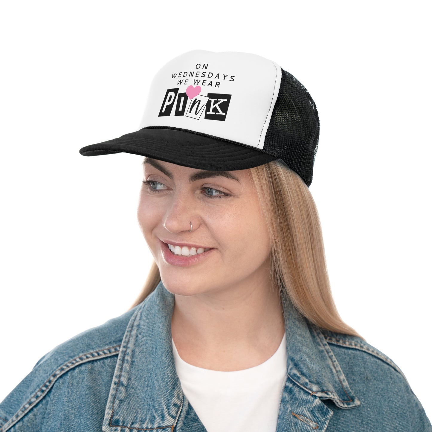 We Wear Pink Mean Girls Adult Trucker Caps (Otto Brand)