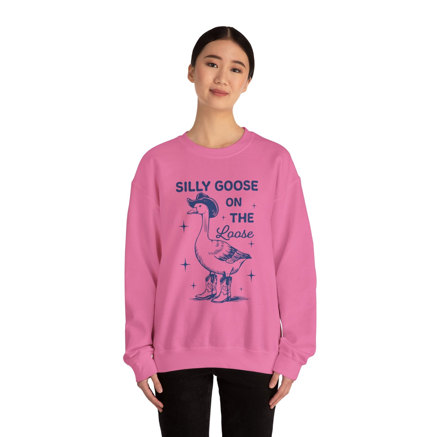 SIlly Goose On The Loose unisex adult sweatshirt