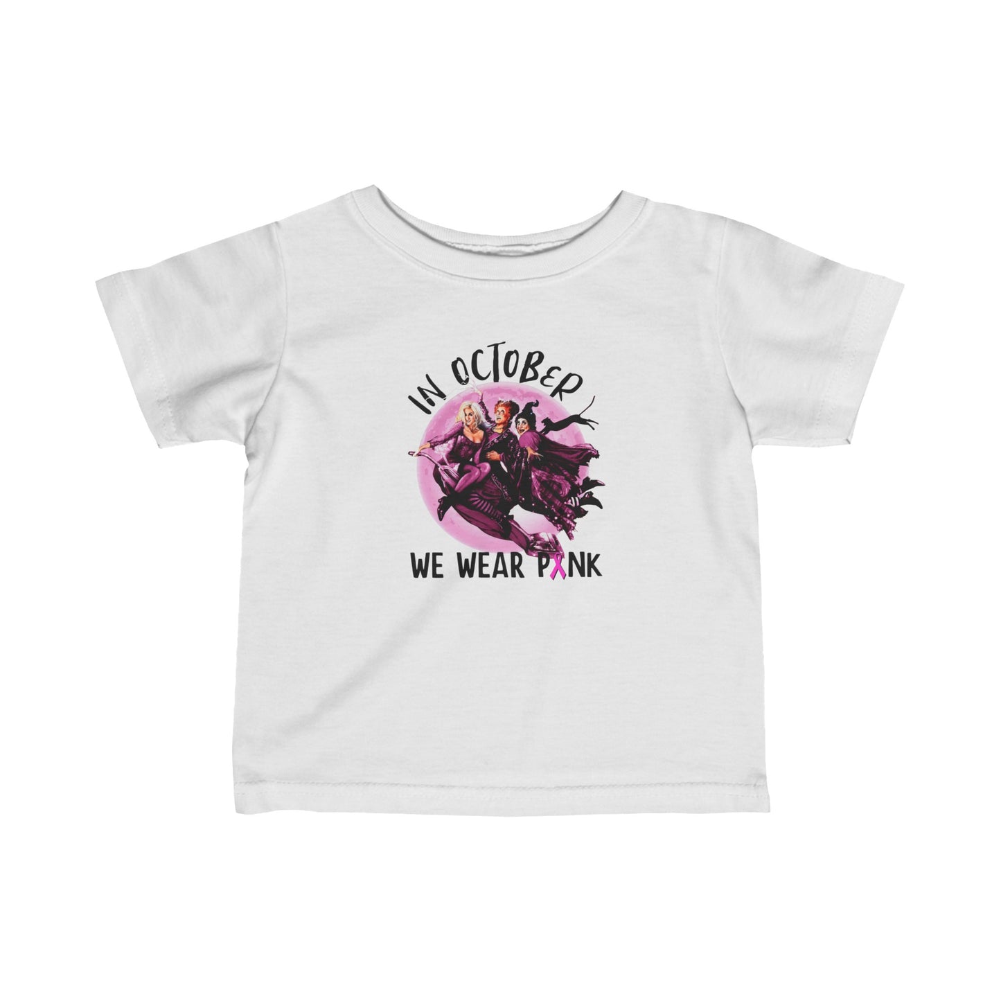 Infant hocus hocus breast cancer October tshirt