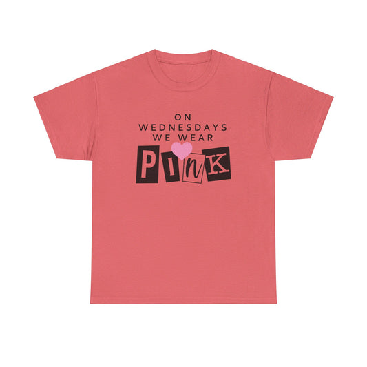 On Wednesdays we wear pink mean girls adult unisex tshirt