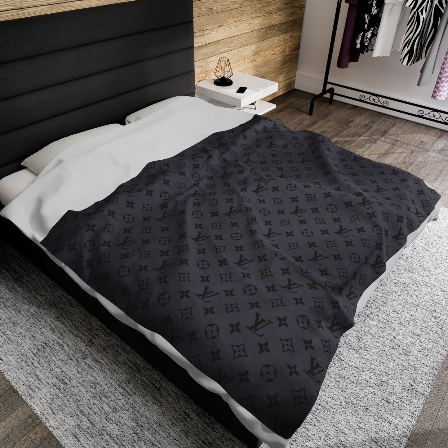 LV Velveteen Plush Blanket