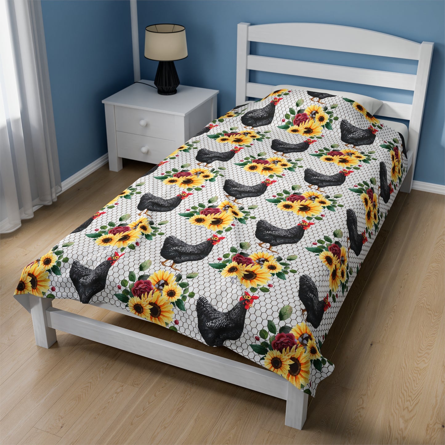 Chicken Velveteen Plush Blanket