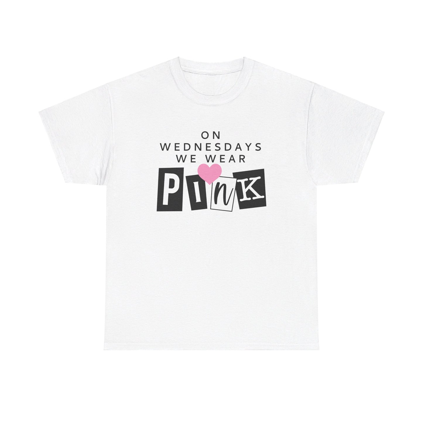 On Wednesdays we wear pink mean girls adult unisex tshirt