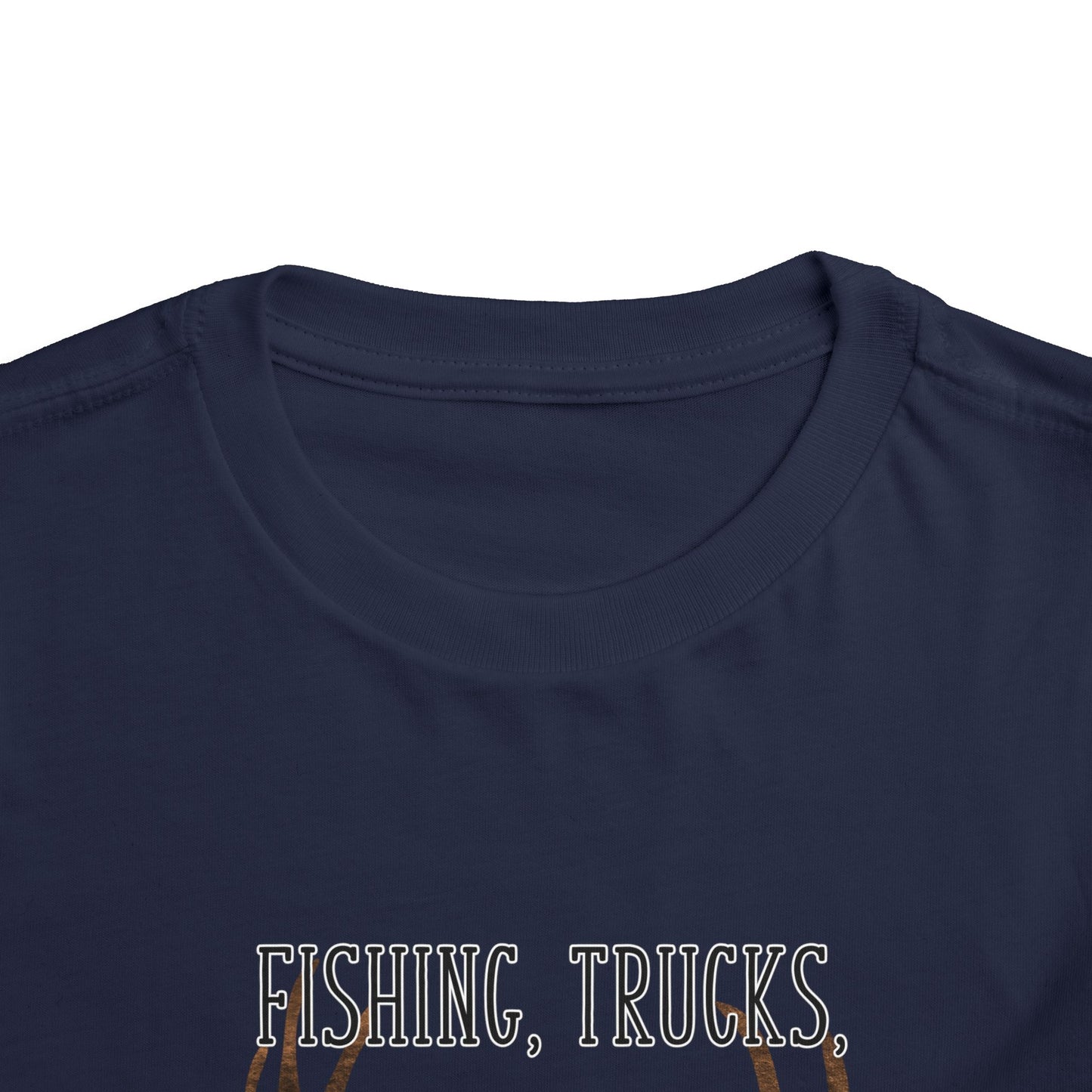 Fishing, trucks and 8 point bucks toddler boy tshirt