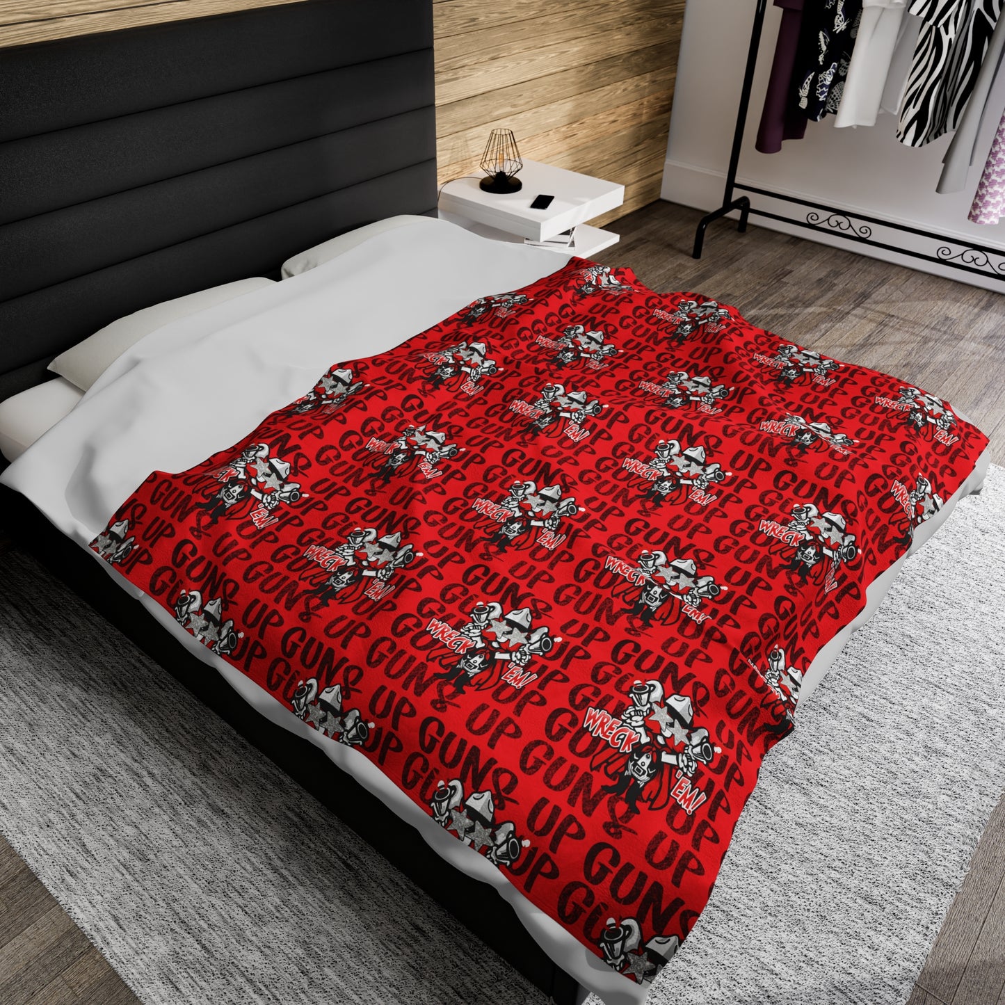 Texas Tech Velveteen Plush Blanket