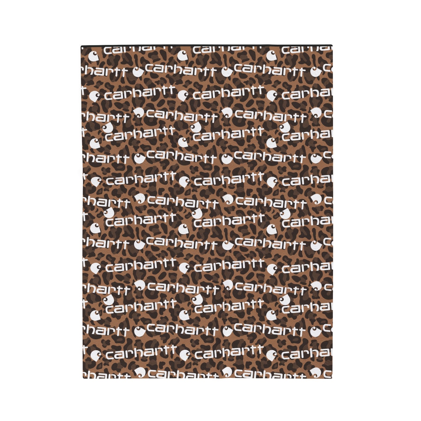 Cheetah Carhartt Velveteen Plush Blanket