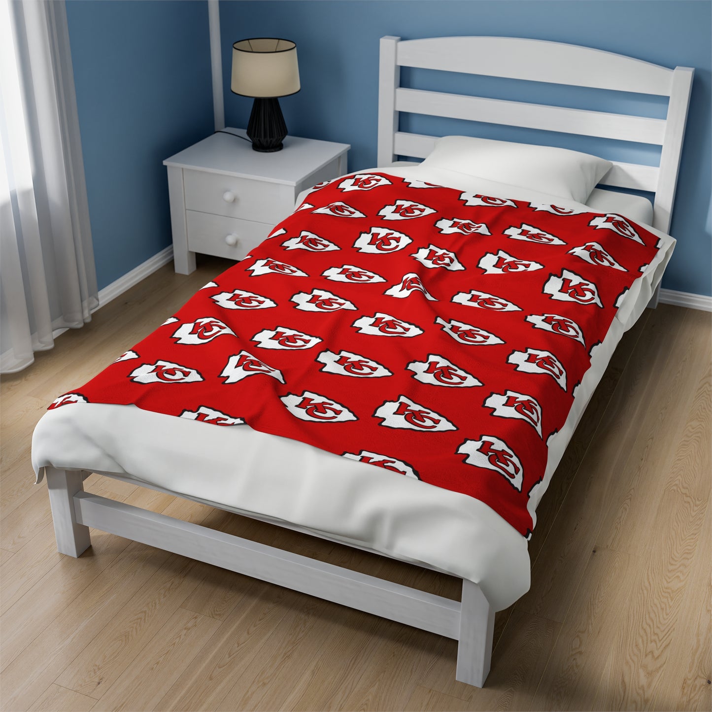 Kansas City Chiefs Velveteen Plush Blanket