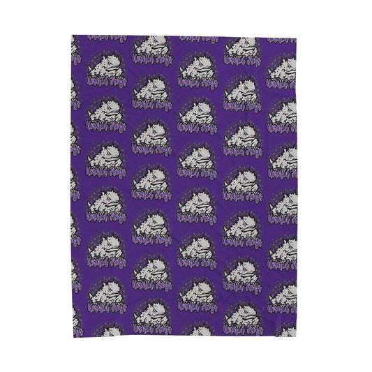 Texas Christian University TCU Velveteen Plush Blanket