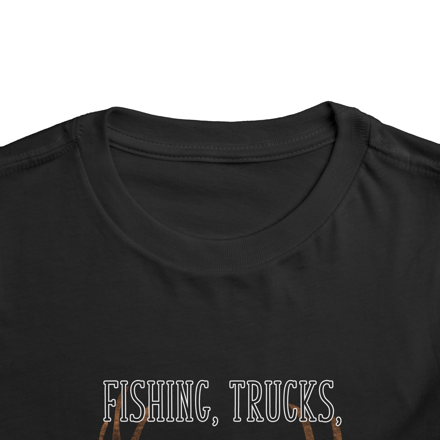 Fishing, trucks and 8 point bucks toddler boy tshirt