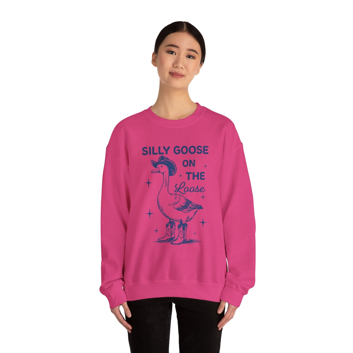 SIlly Goose On The Loose unisex adult sweatshirt