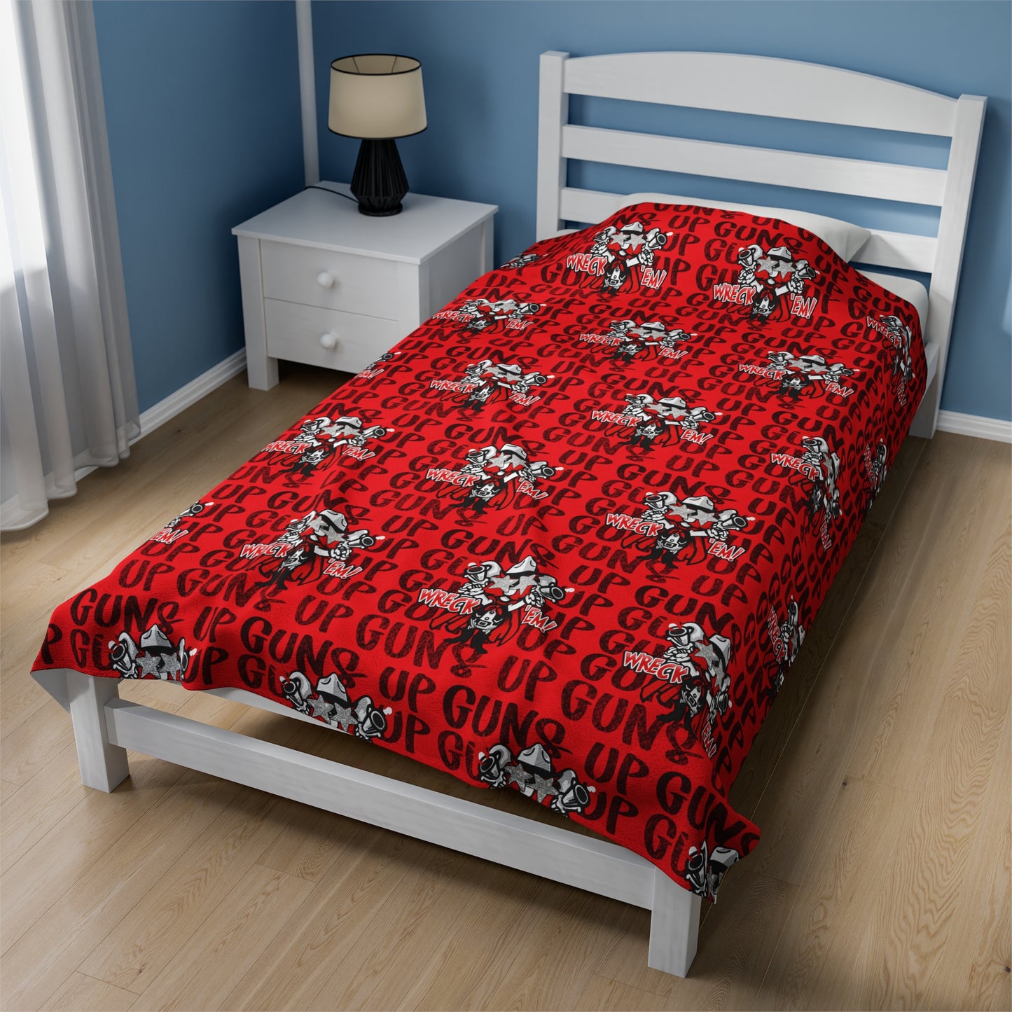 Texas Tech Velveteen Plush Blanket