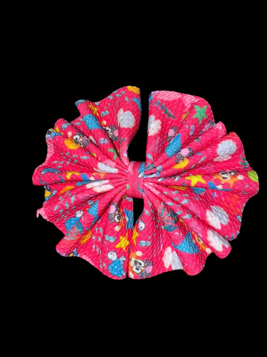 Bluey mermaid clip bow