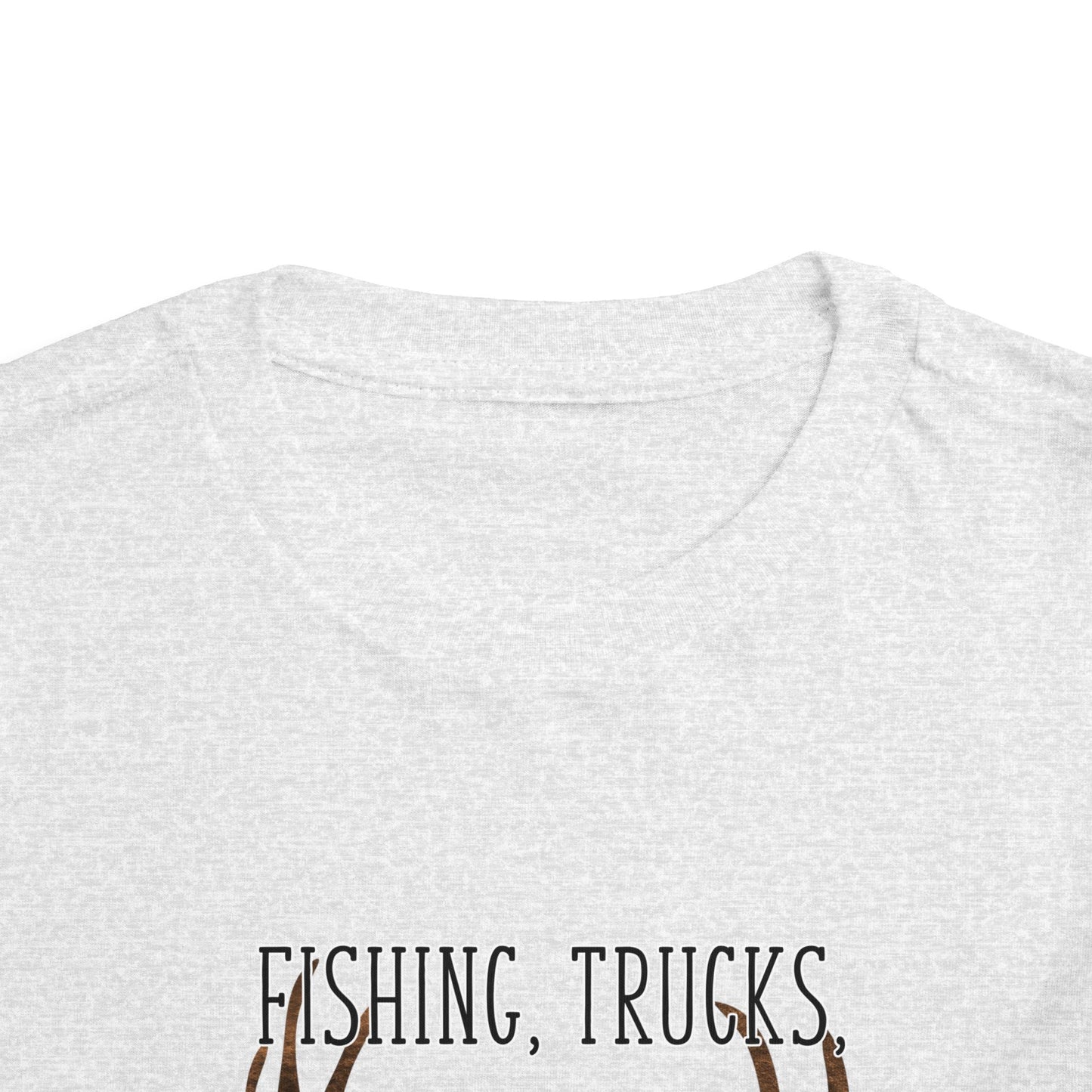 Fishing, trucks and 8 point bucks toddler boy tshirt