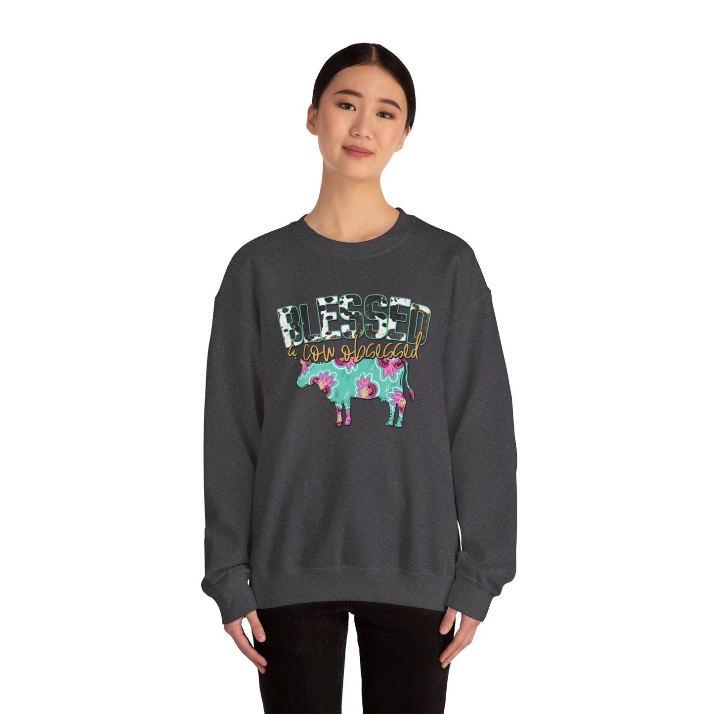 Blessed and cow obsessed Unisex Sweatshirt