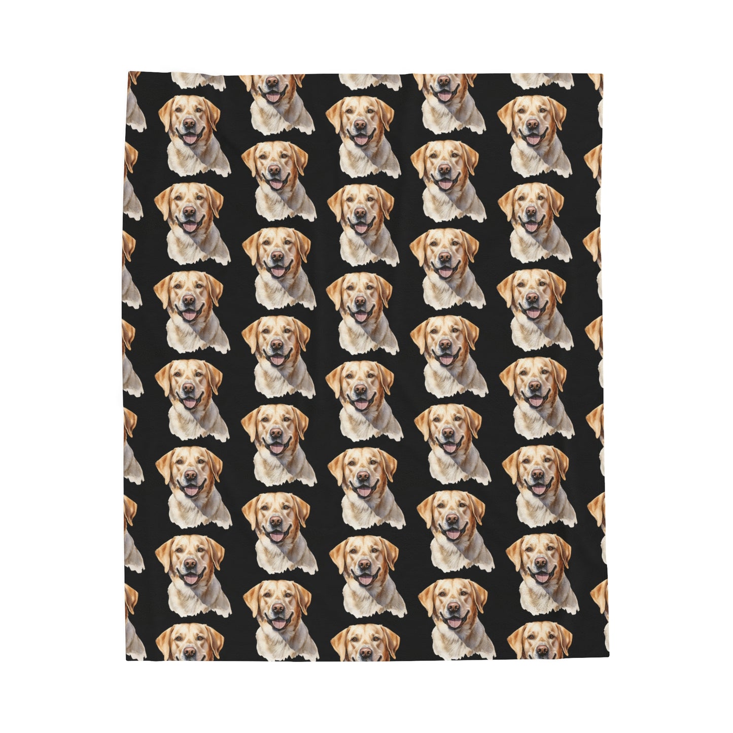 Labrador Retriever yellow lab Velveteen Plush Blanket