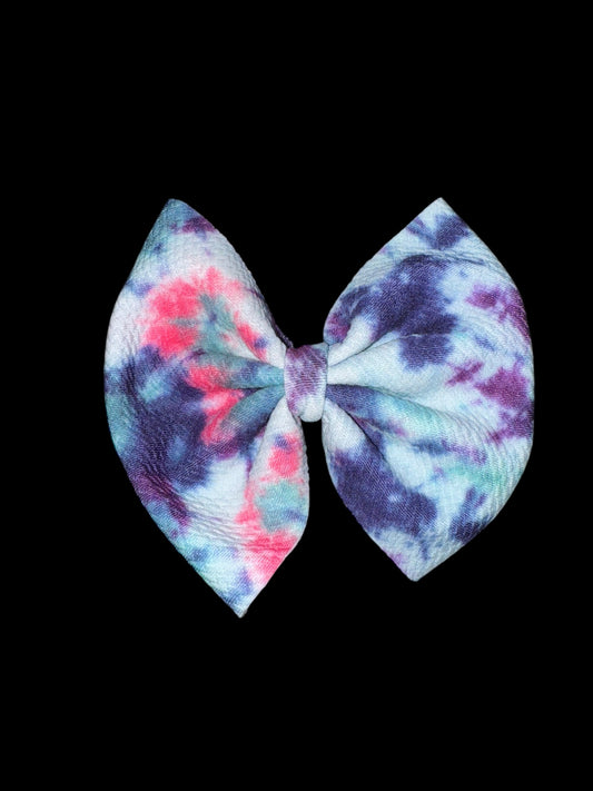 Tie Dye clip bow
