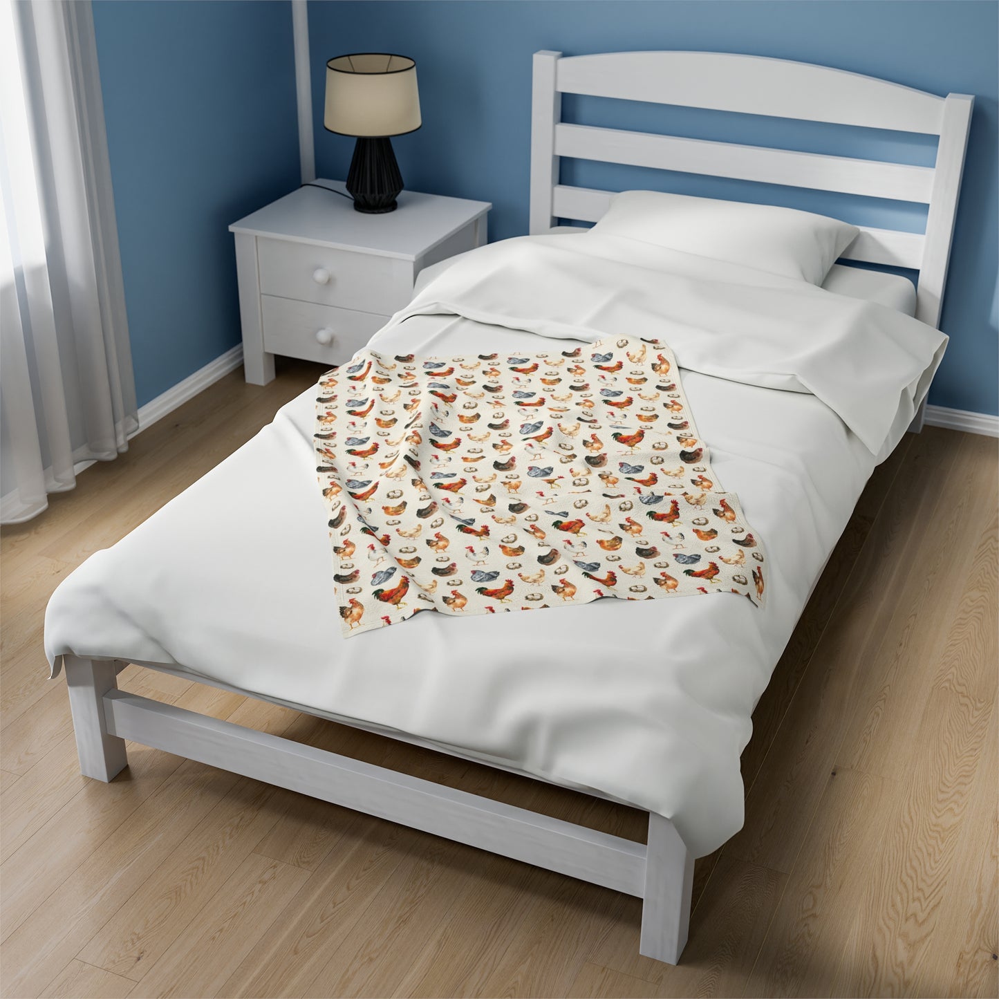 Chicken nude Velveteen Plush Blanket